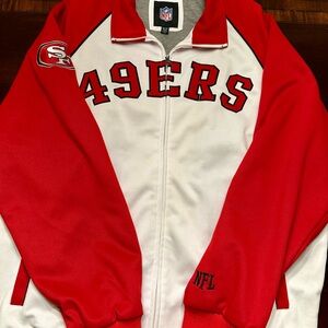 49ers 2xl heavy track jacket